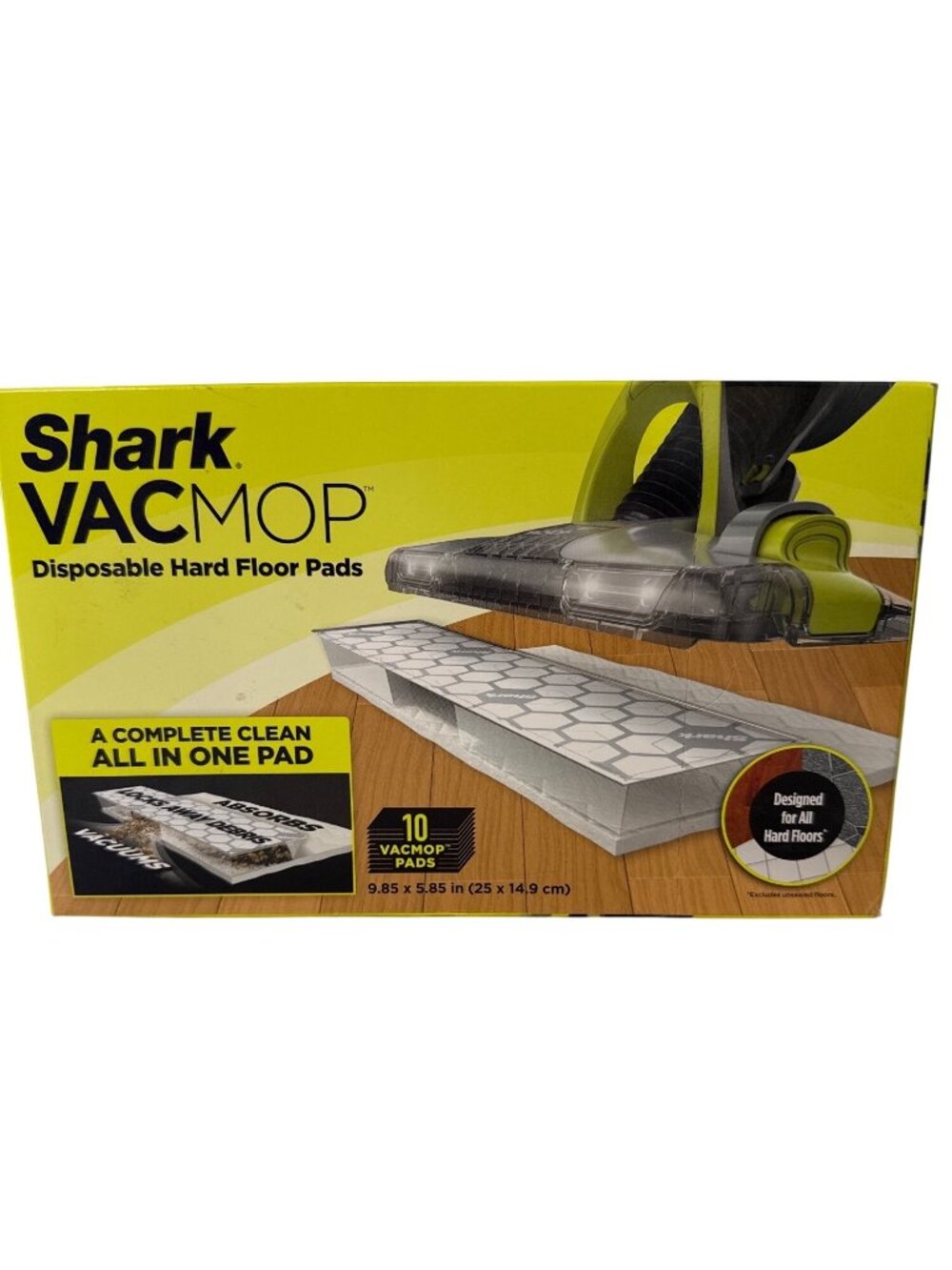 Shark VACMOP Disposable Hard Floor Pads - 10 Pack NEW SEALED For All Hard Floors
